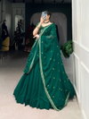 LNB1447 Georgette With Thread Embroidery Work Lehenga With Blouse Dupatta Wholesale In India